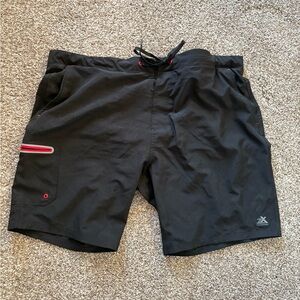 ZeroXposur Black and Red Men's Swim Board Shorts
